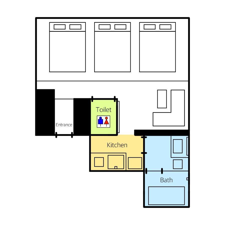 Grand Base Hakata Station Lejlighedshotel Fukuoka  Eksteriør billede