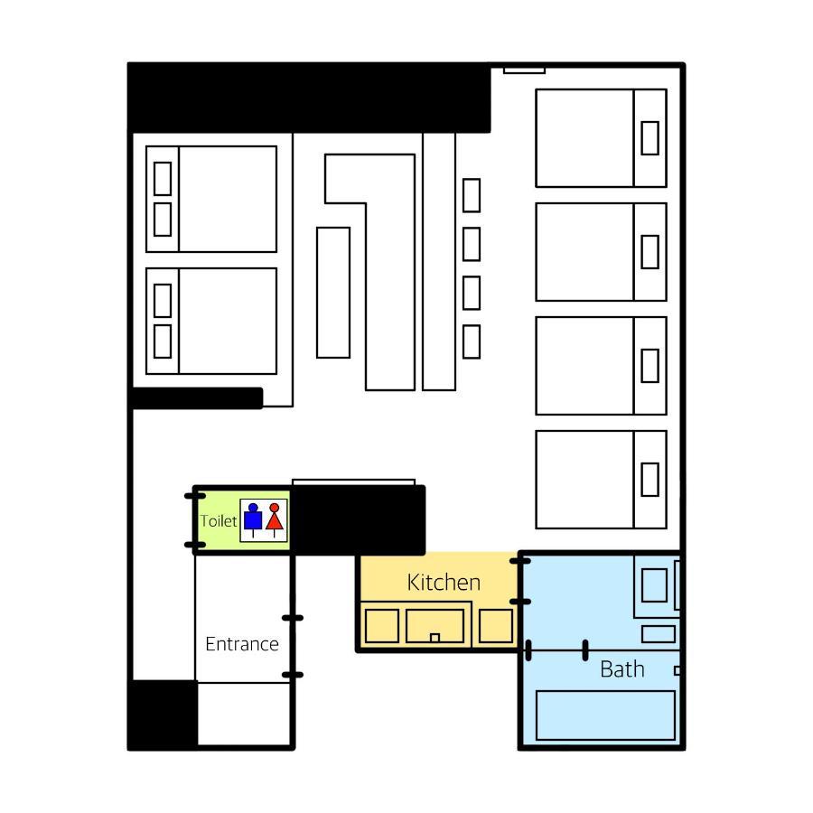 Grand Base Hakata Station Lejlighedshotel Fukuoka  Eksteriør billede